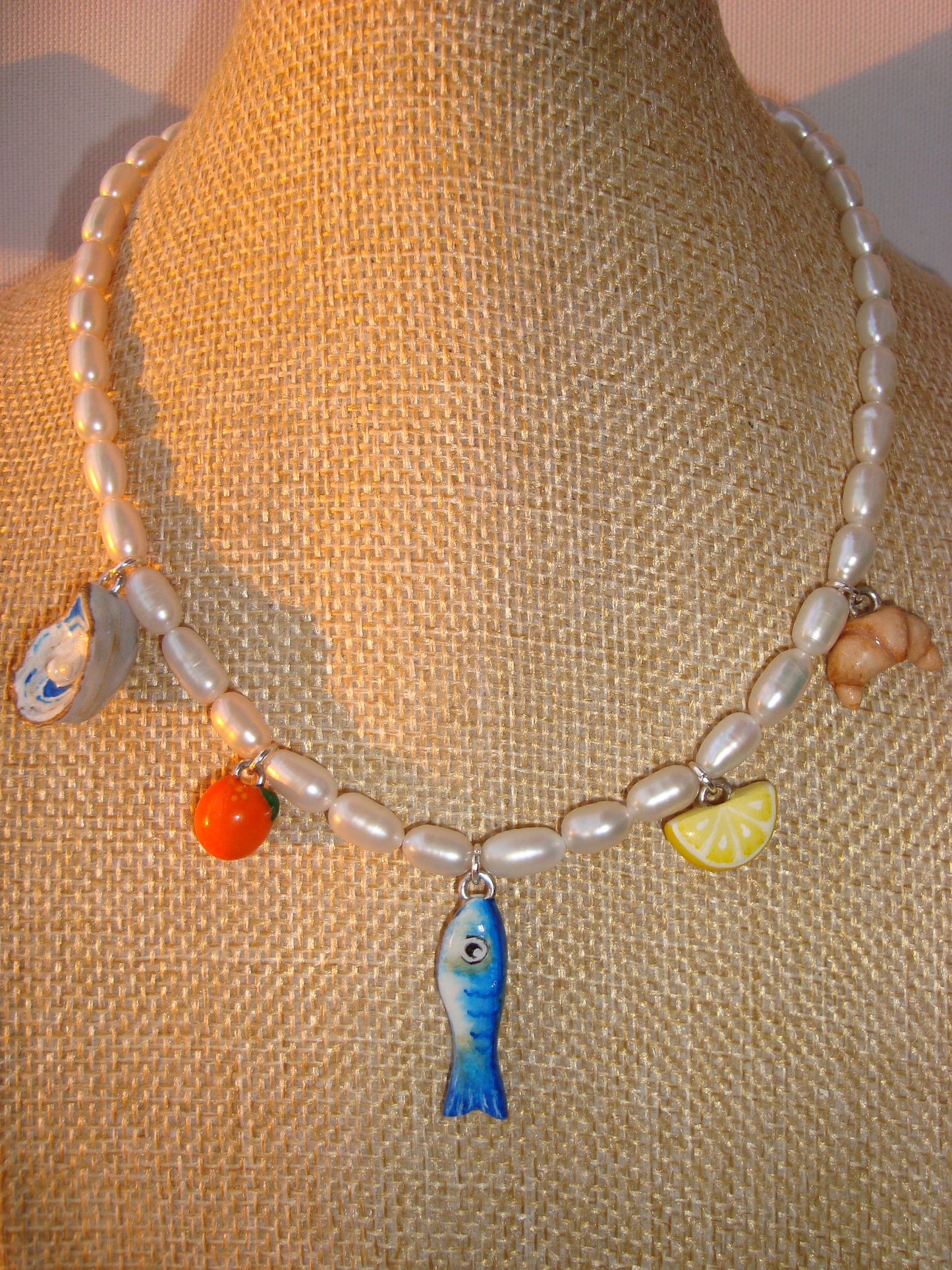 European Summer (Croissant) Necklace