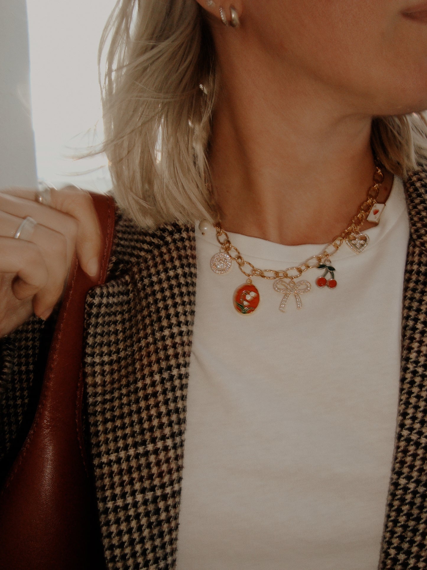 Cherry Red- Charmed Life Necklace