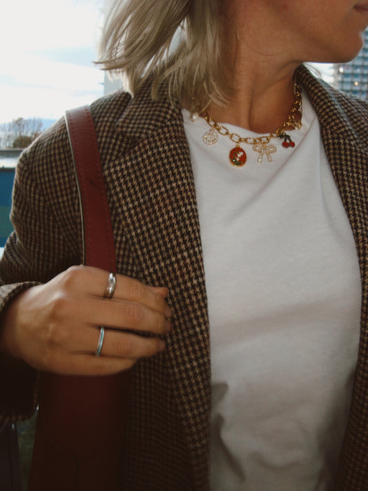 Cherry Red- Charmed Life Necklace